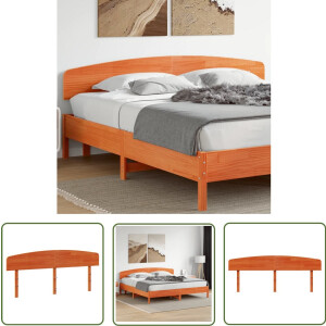 vidaXL Hoofdbord 180 cm massief grenenhout bruin Hoofd Bord - Hoofdbord - Bedbanket - Slaapkamersdecoratie - Bruine Meubels