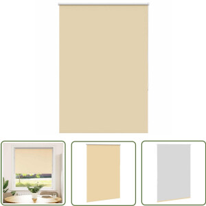 vidaXL Gordijnen - Rolgordijnen - Rolgordijn verduisterend 100x130cm stofbreedte 95,7cm polyester - Verduisteringsgordijnen - Privacy Gordijnen - Lichtwerkende Gordijnen