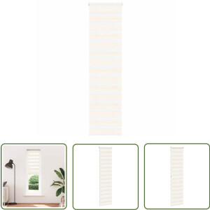 vidaXL Rolgordijn - Zebra Gordijn - Zebra rolgordijn 65x200 cm stofbreedte 60,9 cm marmerbeige - Zonwering - Privacy Screen - Interieur Decoratie