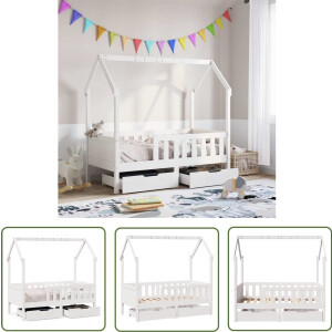 vidaXL Sleutelset - Dynamo Meter - Kinderbedframe met lades 80x170 cm massief grenenhout - Gereedschap - Drapers Tools - Klikmechanisme