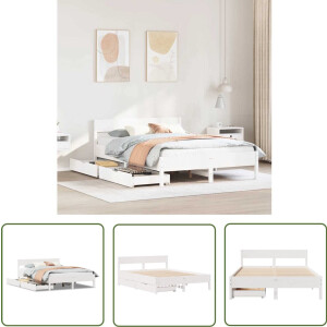 vidaXL Sleutelset - Dynamo Meter - Bedframe zonder matras massief grenenhout wit 140x190 cm - Gereedschap - Drapers Tools - Krachtmeter