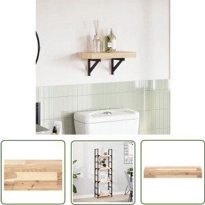 vidaXL Acacia Hout - Tafelblad - Tafelblad rechthoekig 60x20x4 cm massief acaciahout - Eetkamertafel - Salontafel - Vintage Tafel