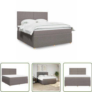 vidaXL Gereedschapset - Dynamische Sleutel - Boxspring met matras stof taupe 180x200 cm - Drapers Tools - Klikmechanisme - Torque Wrench