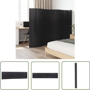 vidaXL Kamerscheiding - Bamboe Kamerscherm - Kamerscherm 165x800 cm bamboe grijs - Wandafscheiding - Houten Kamerscherm - Multifunctionele Schermen