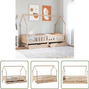 vidaXL Sleutelset - Dynamo Meter - Kinderbedframe 90x200 cm massief grenenhout - Gereedschap - Handgereedschap - Monteursgereedschap