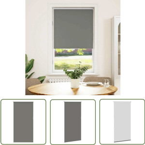 vidaXL Gordijnen - Rolgordijnen - Rolgordijn verduisterend 75x130cm stofbreedte 70,7 cm polyester - Verduisteringsgordijnen - Privacy Gordijnen - Woon Accessoires
