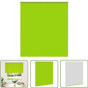 vidaXL Verduisterend Gordijn - Rolgordijn - Rolgordijn verduisterend 140x130 cm stofbreedte 136,6 cm - Kamer Decoratie - Woon Accessoires - Bladgroene Gordijnen