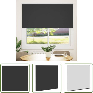 vidaXL Verduisterend Gordijn - Rolgordijn - Rolgordijn verduisterend 160x150 cm stofbreedte 156,6 cm zwart - Blackout Gordijn - Kamer Decoratie - Woonkamer Gordijn