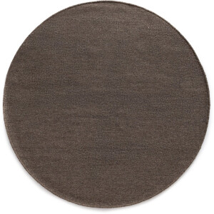 Rond wollen vloerkleed - Grund taupe 200