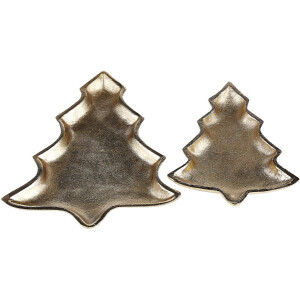 BELIANI DURIAN - Decoratieve schaal - Goud - Aluminium
