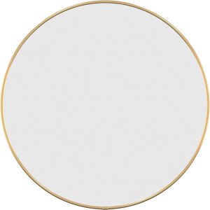 vidaXL - Wandspiegel - rond - Ø50 - cm - goudkleurig