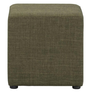 Leen Bakker - Hocker Nando - 45x45x45 Cm - Stof - Groen