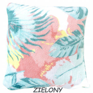 FLORETTO Sierkussenhoes 40x40 cm - Zacht Microvezel met Bladmotief