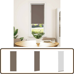 vidaXL Rolgordijn - Verduisterend - 55x130 cm - Koffie Rolgordijn - Gordijnen - Verduisterend - Privacy - Lichtregeling