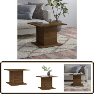 vidaXL Salontafel - Bruin Eikenkleur - 55,5x55,5x40 cm Salontafel - Houten Salontafel - Bruine Eiken Salontafel - Kleine Salontafel - Living Room Furniture