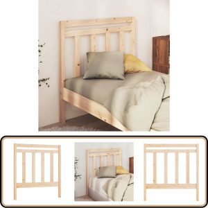 vidaXL Hoofdbord - Massief Grenenhout - 95x100 cm Hoofd Bord - Hoofdeinde - Grenenhout - Houten Hoofdbord - Vintage Hoofdbord