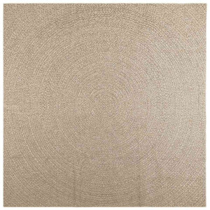 vidaXL Vloerkleed ZIZUR Beige 240x240 Jute Look Vloerkleed - Jute Look - Outdoor Tapijten - Terras Tapijt - Balkon Tapijt