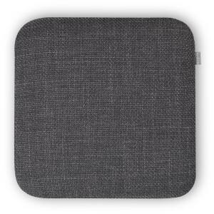 Nolon Jul Stoelkussen Warm Antraciet - Vierkant - Voor Binnen - Zitkussen Eetkamer - met Antislip - 34 x 34 cm
