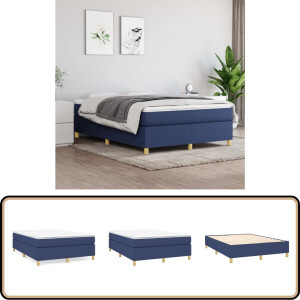 vidaXL Boxspring 140x190 cm met matras en topmatras Boxspringbed - Boxspring - Tweepersoonsbed - Bed Frame - Pocketed Spring Mattress