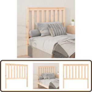 vidaXL Hoofdbord - Grenenhout - 106x6x101 cm Hoofd Bord - Grenenhout Hoofdbord - Rustiek Hoofdbord - Bruine Hoofdbord - Hoofdbord Bedroom Decor