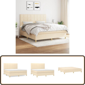 vidaXL Boxspring - 180x200 cm - Inclusief Matras Boxspringbed - Boxspring - Bed - Slaapkamerinrichting - Tweepersoonsbed