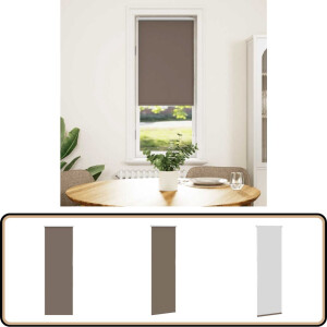 vidaXL Rolgordijn - Verduisterend - Koffie - 45x130 cm Rolgordijn - Verduisterend - Koffie Kleur - Kamer Decoratie - Woon Accessoires