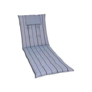 GO-DE Textil Tuinkussen (Stoelkussen voor een ligbed, Blauw)