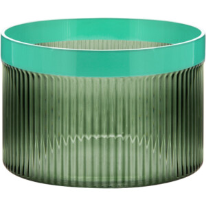 Remember - Glazen Schaal 'Groove' - Groen - Glas - Geribbeld