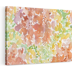 Artaza Canvas Schilderij Abstracte Kunst - Penceelstrepen in Structuur - 120x80 - Groot - Foto Op Canvas - Wanddecoratie Woonkamer