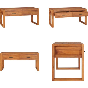 vidaXL Tv-meubel 100x40x45 cm teakhout - Tv-kast - Tv-kasten - Houten Televisiekast - Houten Televisiekasten