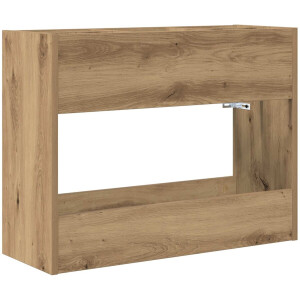 vidaXL - Opslaghaak - & - Rek - Artisan - Eiken - 65 - x - 24 - x - 50 - cm - Bewerkt - hout