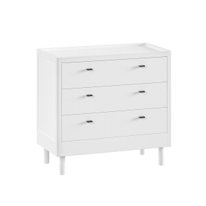 Commode Forrest - 3 lades - massief beukenhout - wit