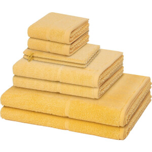 Möve for frottana Sonstiges 2 X washandjes 2 X gasten- 2 X douche- 2 X handdoek - in set 8 pack Pearl