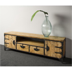 Tower Living tv meubel Basto 180x40x60 cm mangohout