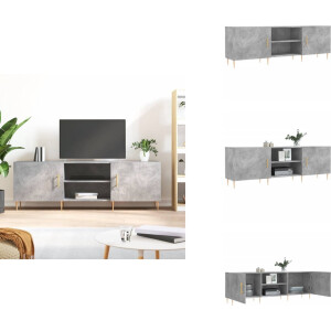 vidaXL Tv-meubel - Tv-meubelen - Tv Kast - Opbergkast - Tv-meubel 150x30x50 cm bewerkt hout betongrijs