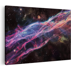Artaza Canvas Schilderij Nevel in de Ruimte - 120x80 cm - Groot - Wanddecoratie Woonkamer - Schilderijen - Muurdecoratie