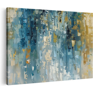 Artaza Canvas Schilderij Abstract - 30x20 cm - Klein - Muurdecoratie Woonkamer - Wanddecoratie Beige - Kamer Accessoires