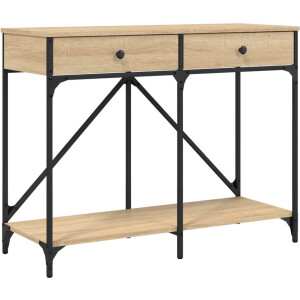 vidaXL - Wandtafel - 100x39x78,5 - cm - bewerkt - hout - sonoma - eikenkleurig