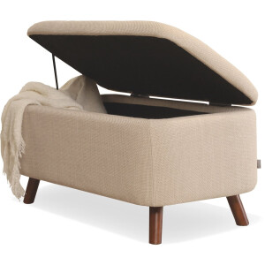 Nolon Julia bankje met opbergruimte beige - 83 x 41 cm