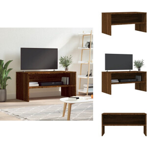 vidaXL Tv-meubel - Tv-meubelen - Tv Kast - Opbergkast - Tv-meubel 80x40x40 cm bewerkt hout bruin eikenkleur