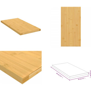 vidaXL - Wandschap - 40x20x1,5 - cm - bamboe