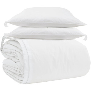 vidaXL - Deken - Set - met - kussen - 3 - pcs - Wit - Donsveer