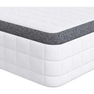 vidaXL - Matras - 2 - pcs - Wit - en - Grijs - 60 - x - 200 - cm - Bonell - Veer