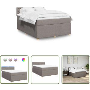 vidaXL Sleutelset - Dynamo Meter - Boxspring met matras stof taupe 140x190 cm - Gereedschap - Drapers Tools - Klikmechanisme