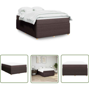 vidaXL Klikmechanisme - Dynammometer Sleutel - Boxspring met matras stof donkerbruin 140x190 cm - Gereedschap - Handgereedschap - Drapers Tools