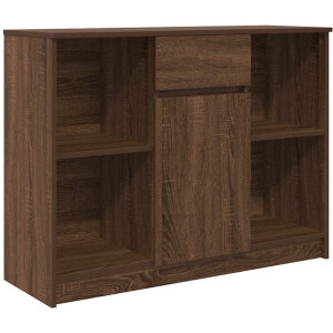 vidaXL - Dressoir - met - lade - 101x35x76 - cm - spaanplaat - bruin - eikenkleurig