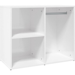 vidaXL - Kledingkast - 80x40x65 - cm - bewerkt - hout - hoogglans - wit