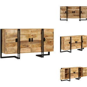 vidaXL Dressoir - Dressoirs - Kast - Kasten - Dressoir 150x40x80 cm massief mangohout