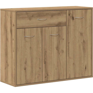 vidaXL - Dressoir - ambachtelijk - spaanplaat - hout - ambachtelijk - eikenkleurig