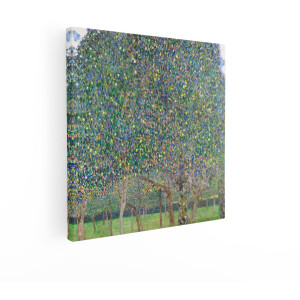 Artaza Canvas Schilderij Boom - 50x50 cm - Wanddecoratie Gustav Klimt - Muurdecoratie Natuur - Schilderijen Op Canvas Bomen